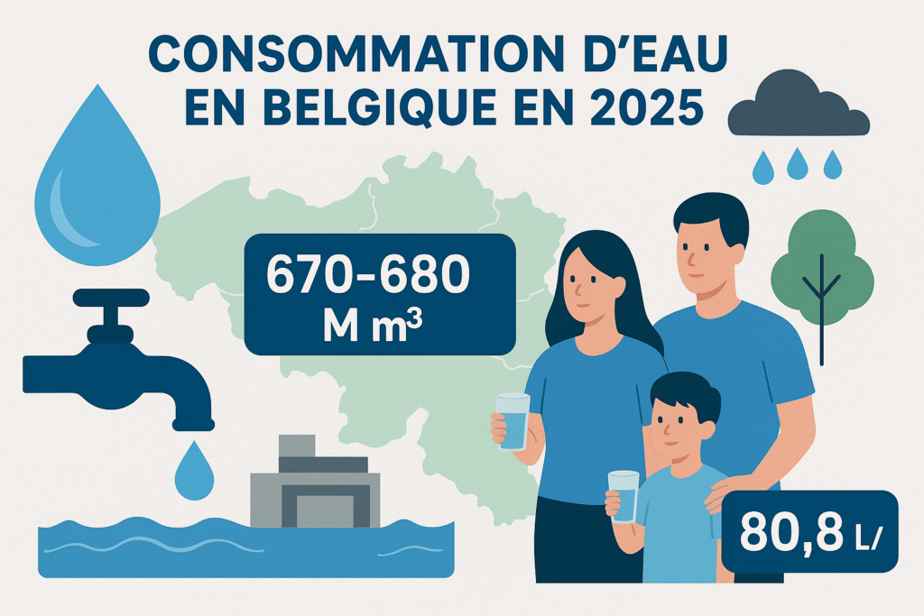 Consommation eau Belgique